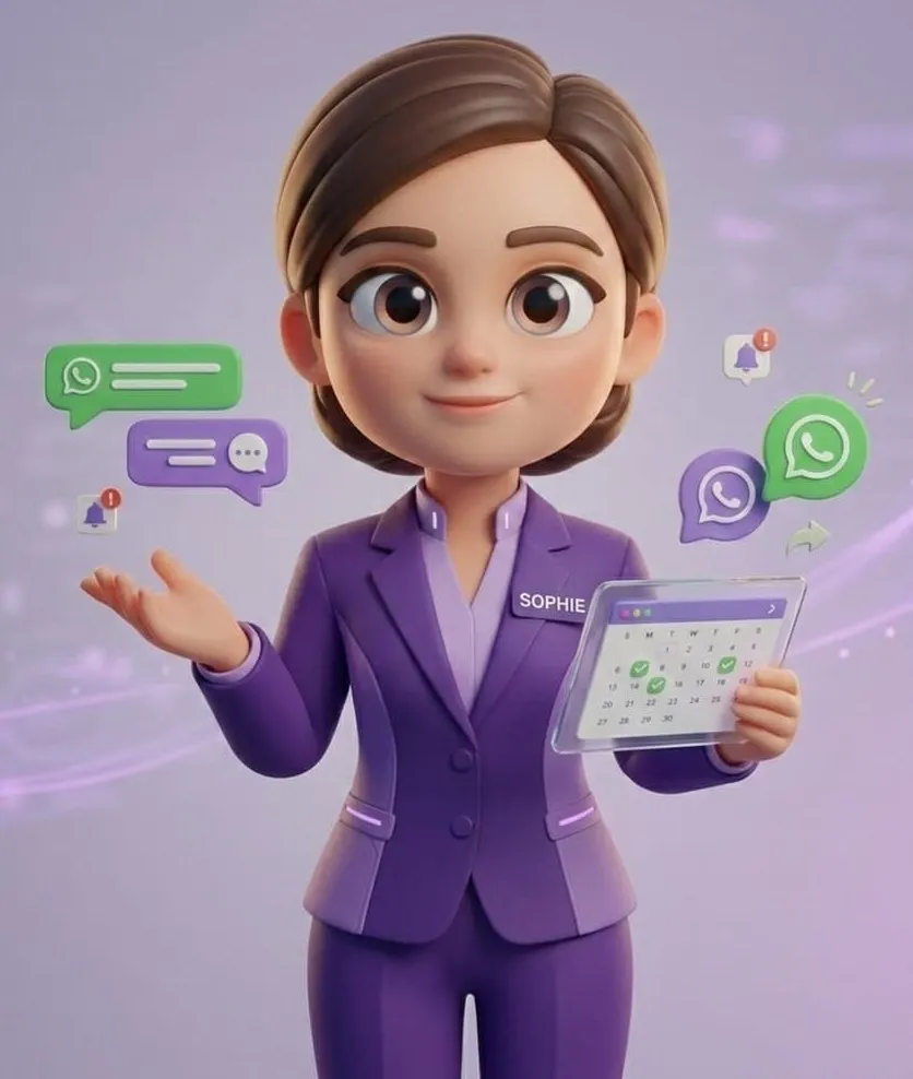 Sophie bot WhatsApp agendamiento automatico negocios